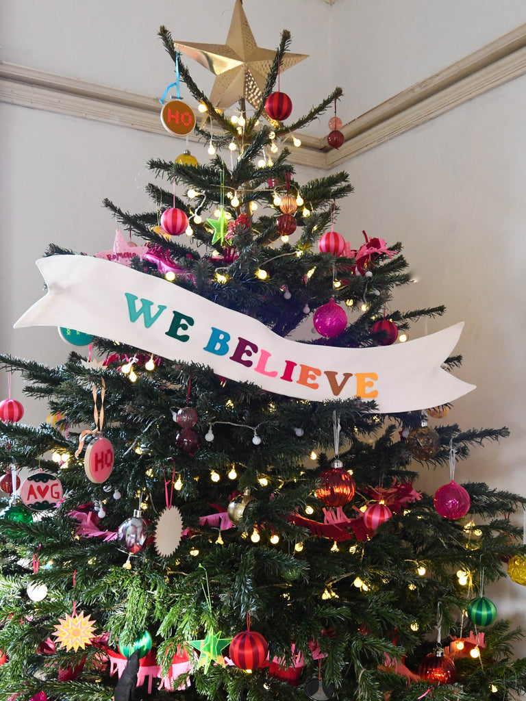 WE BELIEVE TREE BANNER